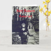 Het Jubileum van Halloween Kaart (Gele Bloem)