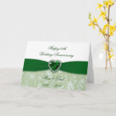 Het Jubileum van het Huwelijk van het damast Kaart (Gele Bloem)