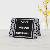 Het Jubileum van het Huwelijk van het diamanten Kaart (Gele Bloem)