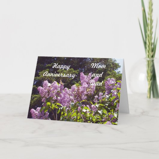 Het Jubileum van het mamma en van de Papa Kaart (Voorkant)