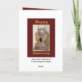 Het Jubileum van het mamma en van de Papa Kaart (Achterkant)