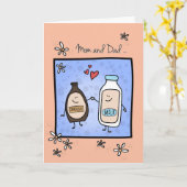 Het Jubileum van het mamma & van de Papa, dat voor Kaart (Gele Bloem)