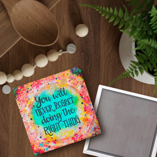  het juiste ding citaat Inspirivity magneet