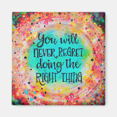  het juiste ding citaat Inspirivity magneet (Voorkant)