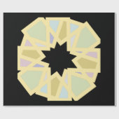 Het juiste pastelontwerp op zwart cadeaupapier (Vlak)