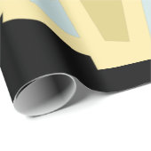 Het juiste pastelontwerp op zwart cadeaupapier (Rol Hoek)