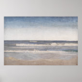 Het Jutland zeegezicht, olie vintage Poster (Voorkant)