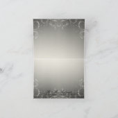 Het juweel kijkt de Zilveren Achthoekige Bedankkaart (Binnen)