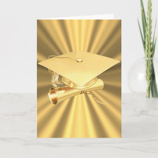 Het kaart-Goud van afstuderen Kaart (Voorkant)