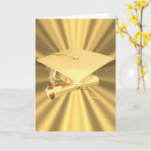 Het kaart-Goud van afstuderen Kaart (Gele Bloem)