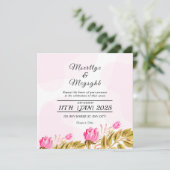 Het Kaart van de Uitnodiging van het huwelijk Ontw (Staand voorkant)