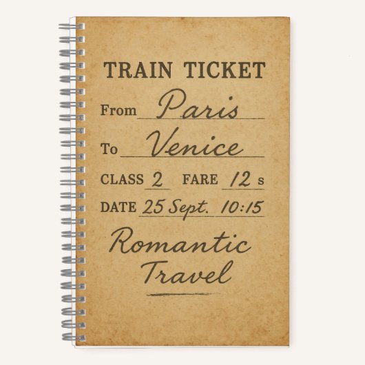 Het kaartje dat alles zag notitieboek (Voorkant)