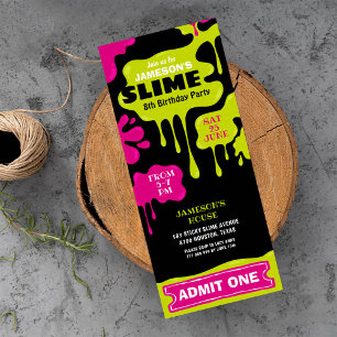 Het kaartje van het de verjaardagsfeest van Slim g Kaart