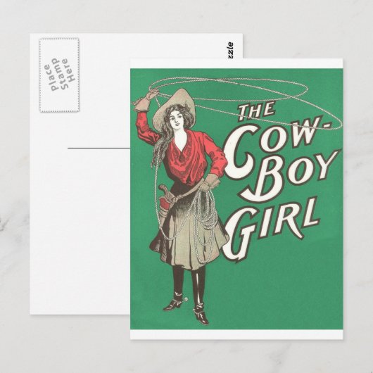 Het Kabeljauwmeisje - Vintage Briefkaart (Voorkant / Achterkant)