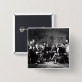 Het kabinet-Aberdeen Vierkante Button 5,1 Cm (Voorkant /achterkant)