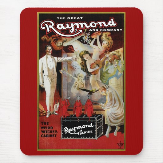 Het kabinet van de Grote Raymon ~ Weird Witches Muismat (Voorkant)