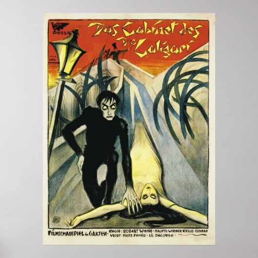 Het kabinet van Dr Caligari film Poster (Voorkant)