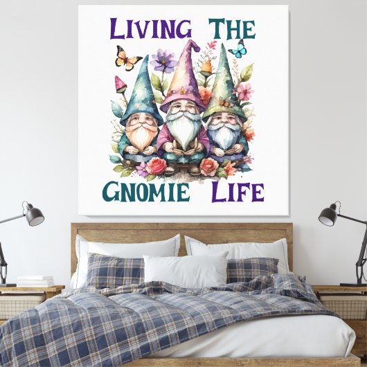 Het Kabouterleven Leiden Canvas Afdruk (Insitu (Slaapkamer))