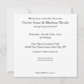 Het Kader van de Kalender sparen de Datum Kaart (Achterkant)