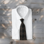 Het kaki crocodylus porosus mandala patroon stropdas