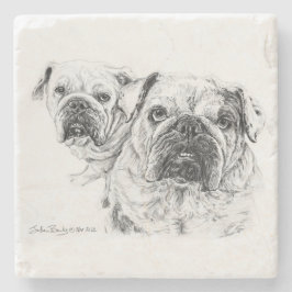 Het kale Divas stenen Onderzetter