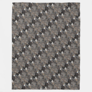 het kale van de de troepenV.S. van de adelaarseer Fleece Deken