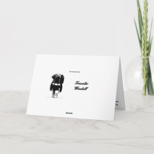 Het kale Wenskaart van Eagle Kaart (Achterkant)