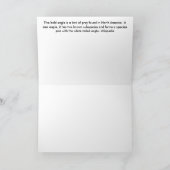 Het kale Wenskaart van Eagle Kaart (Binnen)