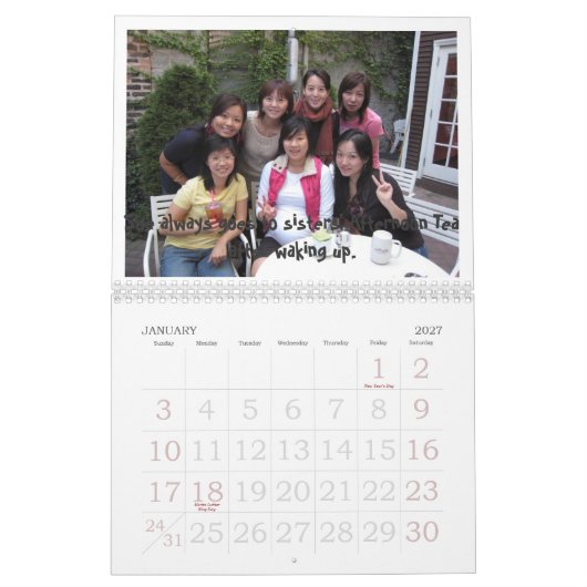 Het kalender-systeem van mevrouw Yi - hiermee is d Kalender (Jan 2027)