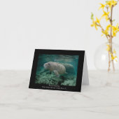 Het Kalf van Manatee Kaart (Gele Bloem)