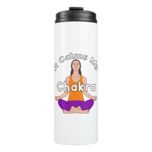 Het kalmeert mijn chakra thermosbeker (Voorkant)