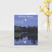 Het kalmeren van Stilte Notecard Kaart (Gele Bloem)