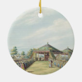 Het kamp in Daud-Pascia, pub. door William Watts,  Keramisch Ornament (Achterkant)