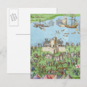 Het kamp van de Engelse strijdkrachten Briefkaart (Voorkant / Achterkant)
