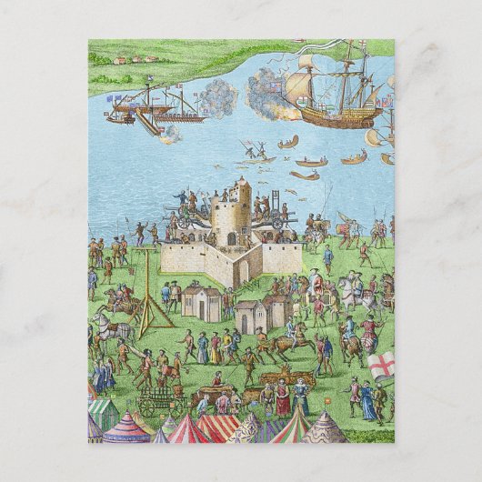 Het kamp van de Engelse strijdkrachten Briefkaart (Voorkant)
