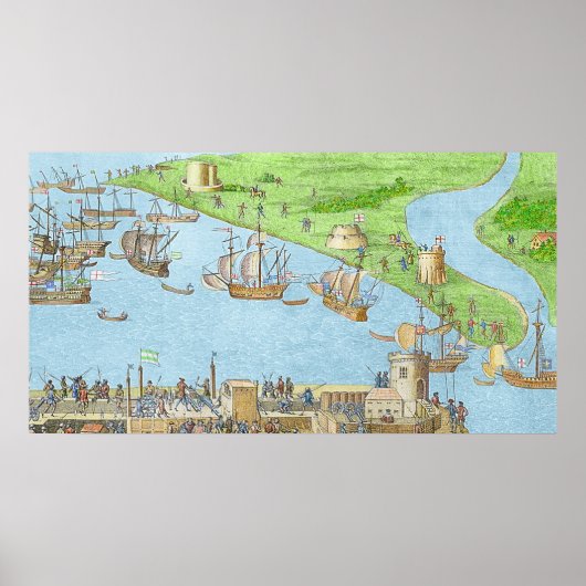 Het kamp van de Engelse strijdkrachten Poster (Voorkant)