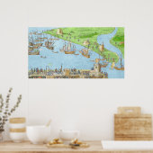 Het kamp van de Engelse strijdkrachten Poster (Keuken)