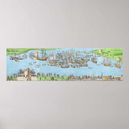 Het kamp van de Engelse strijdkrachten Poster (Voorkant)