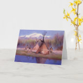 HET KAMP VAN HET TIPI VAN DE RECENTE ZOMER DOOR KAART (Gele Bloem)