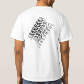 Het kampeerterrein. t-shirt (Achterkant)