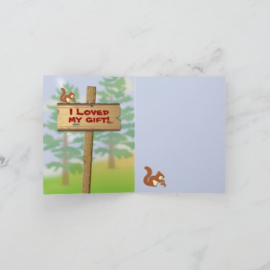 Het kamperen dankt u nota neemt van kaarten (Binnen)