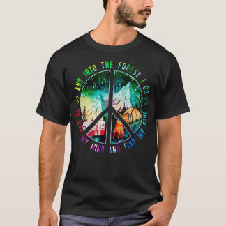 Het kamperen en in het bos gaan ik mijn leven verl t-shirt