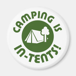 Het kamperen is in tenten magneet