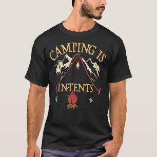 Het kamperen is in tienen die buiten het kamperen t-shirt