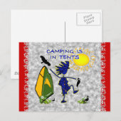 Het kamperen is (intens) in tenten briefkaart (Voorkant / Achterkant)