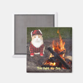 Het Kampvuur van het kat Magneet (Voorkant / Achterkant)