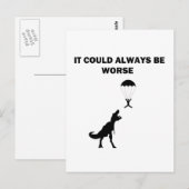 Het kan altijd erger zijn briefkaart (Voorkant / Achterkant)