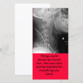 Het kan altijd erger zijn. Nu, voel je... Bedankkaart (Voorkant / Achterkant)