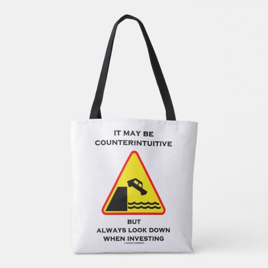 Het kan contraintuïtief zijn om altijd af te reken tote bag (Achterkant)