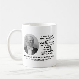 Het kan de helft niet schelen om geld te verdienen koffiemok